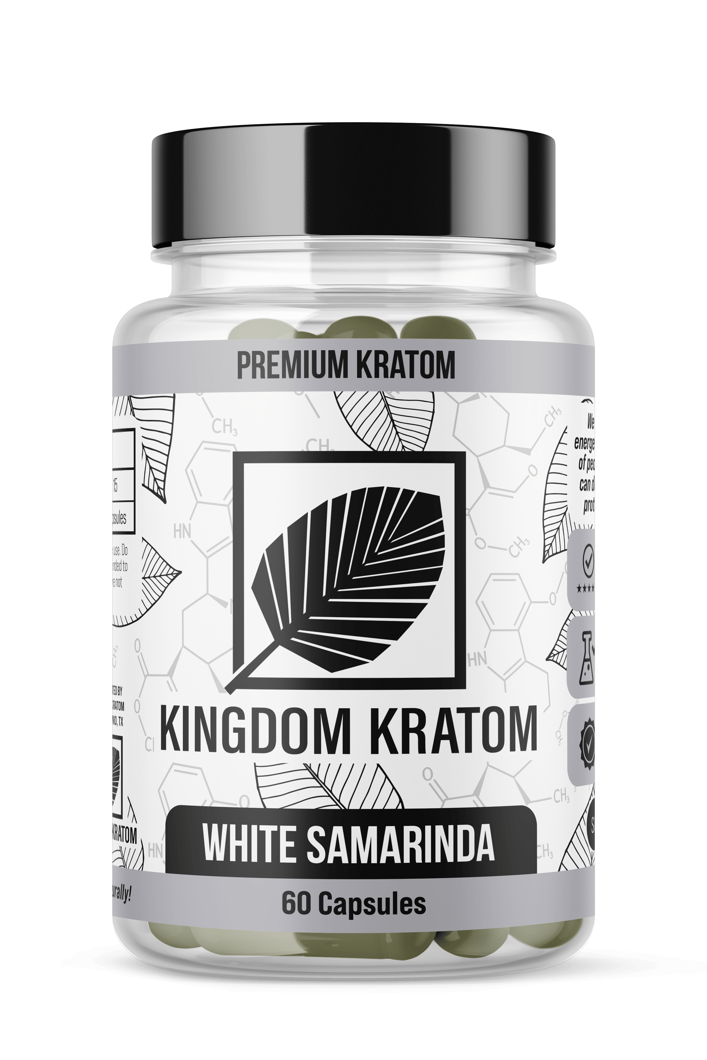 White Samarinda Kratom Capsules